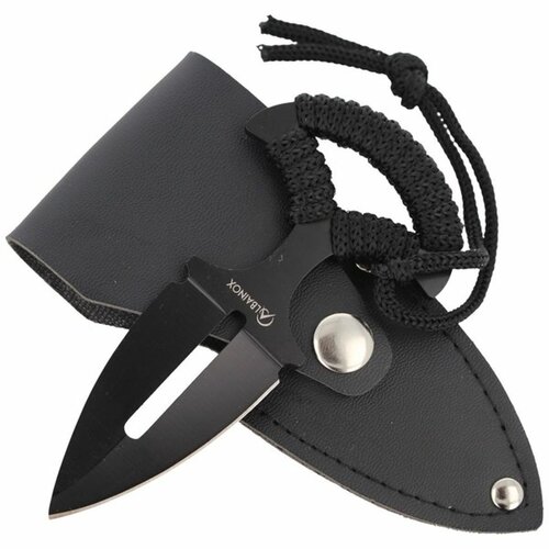 Tlačná dýka ALBAINOX paracord ČERNÝ