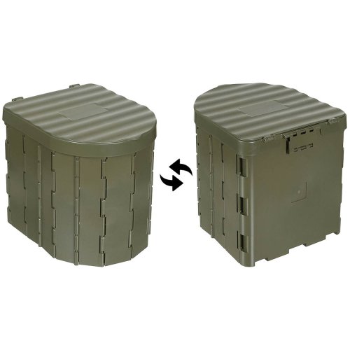 Toaleta CAMPING skládací přenosná khaki