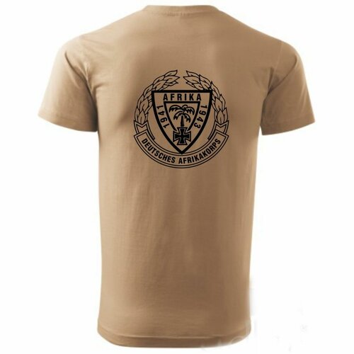 Triko s potiskem  DEUTSCHES AFRIKAKORPS  pouštní