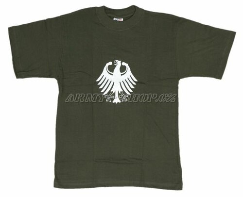 Triko s potiskem - ORLICE zeleno/bílá