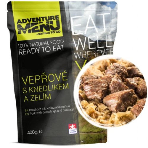 Vepřové s knedlíkem a zelím 400g ADVENTURE MENU