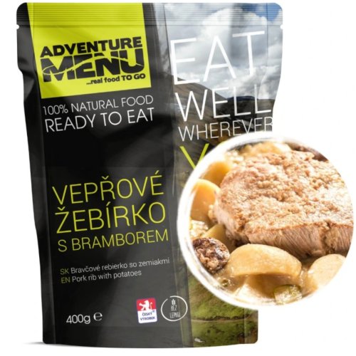 Vepřové žebírko s bramborem 400g ADVENTURE MENU