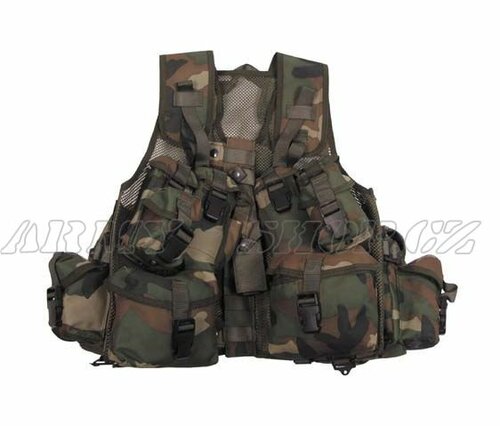 Taktická vesta SQUAD - woodland