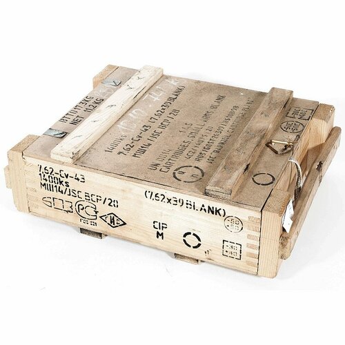 Bedna dřevěná od nábojů přírodní použitá