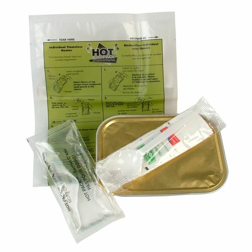 Vojenské jídlo č.4 - Těstoviny se sýrem a rajčaty