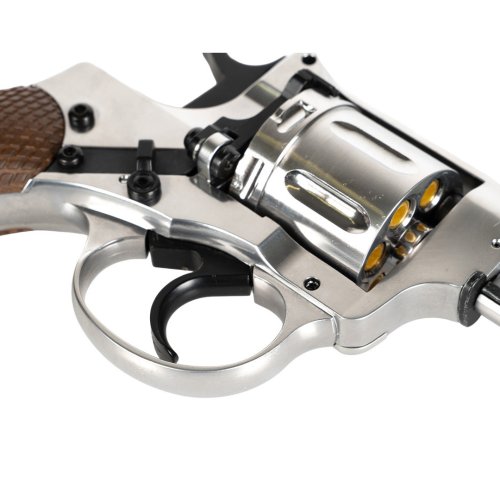Vzduchový revolver Borner Nagant NGT-B silver