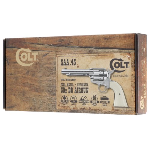 Vzduchový revolver Colt Single Action Army SAA .45 nikl