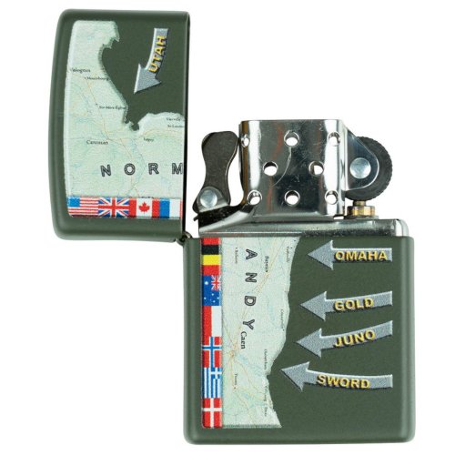 Zapalovač ZIPPO D-Day Military Map Normandy
