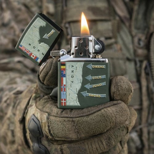 Zapalovač ZIPPO D-Day Military Map Normandy
