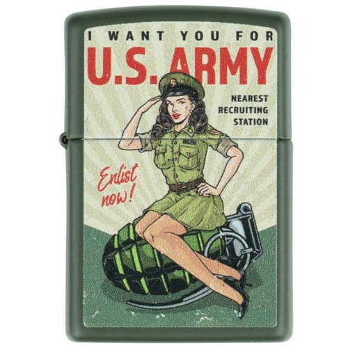 Zapalovač ZIPPO U.S. Army Enlist Pin Up