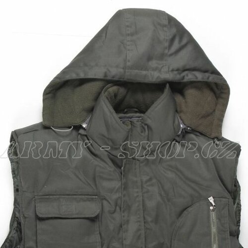 Zateplená vesta  JEEP  olivová