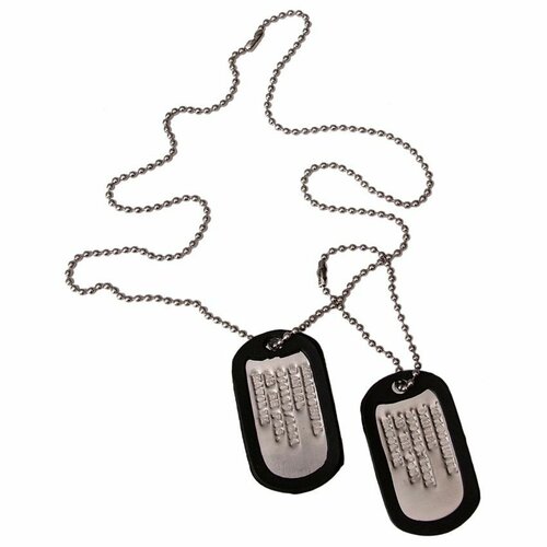 Identifikační známky US stříbrné s ražbou