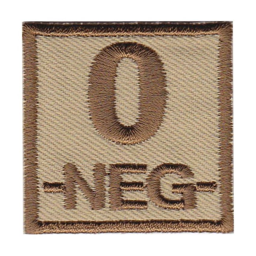 Nášivka krevní skupina 0 NEG pouštní