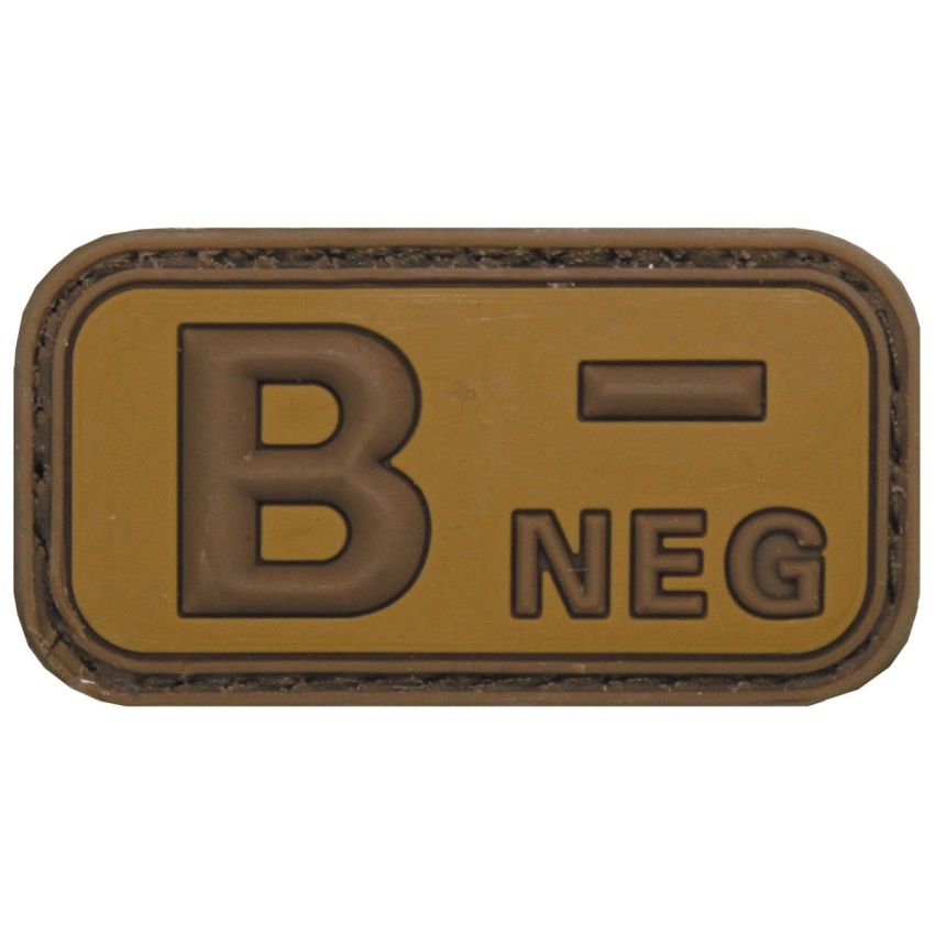 Nášivka 3D PVC B- NEG pouštní