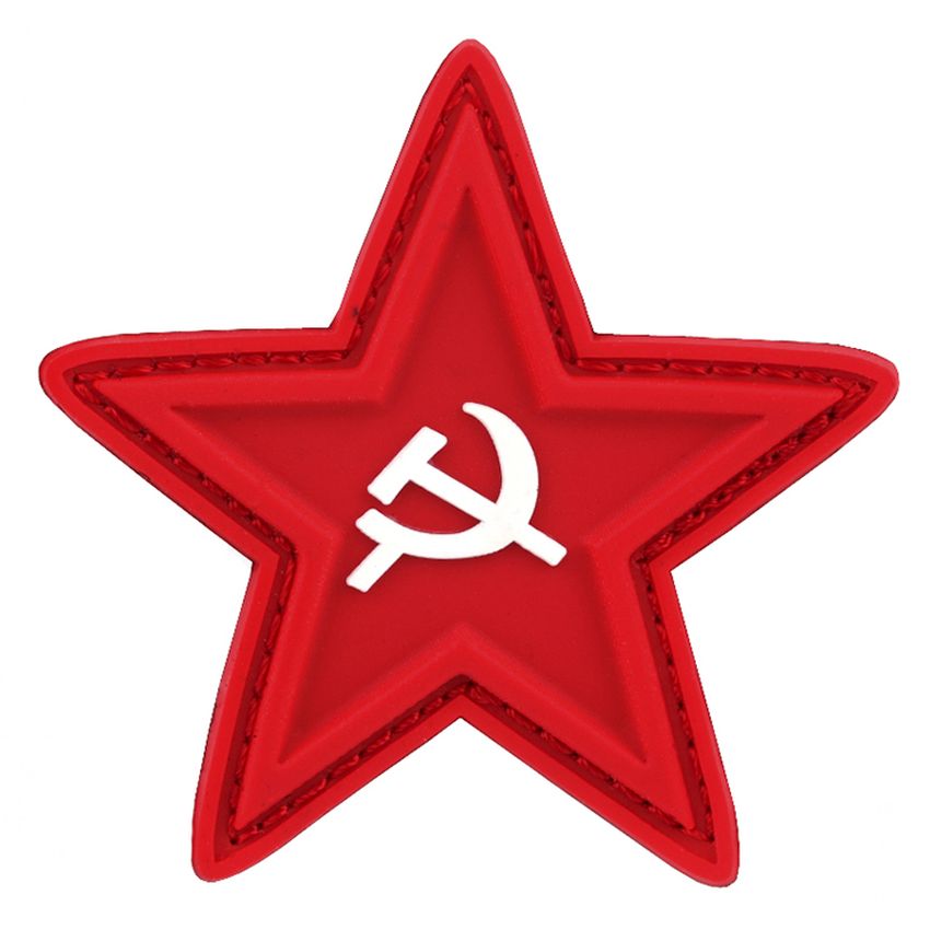 Nášivka hvězda CCCP velcro 3D PVC