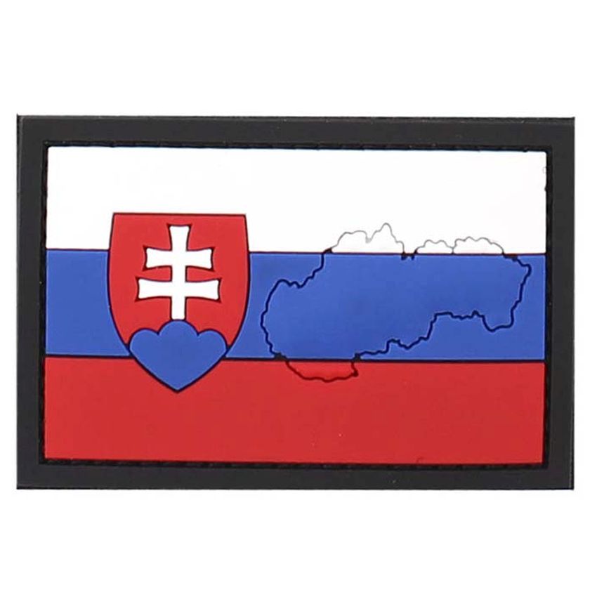 Nášivka SK vlajka mapka 3D PVC VELCRO