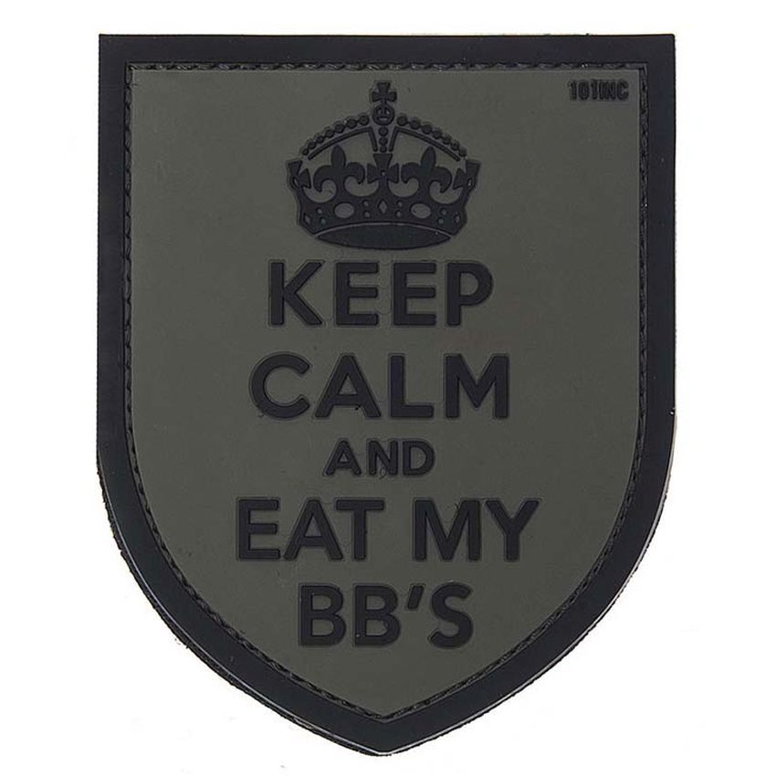 Nášivka KEEP CALM velcro 3D PVC