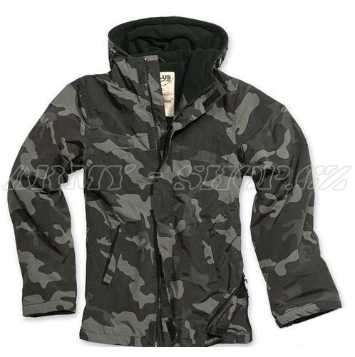 Bunda dámská zipper blackcamo