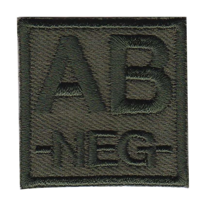 Nášivka krevní skupina AB NEG bojová