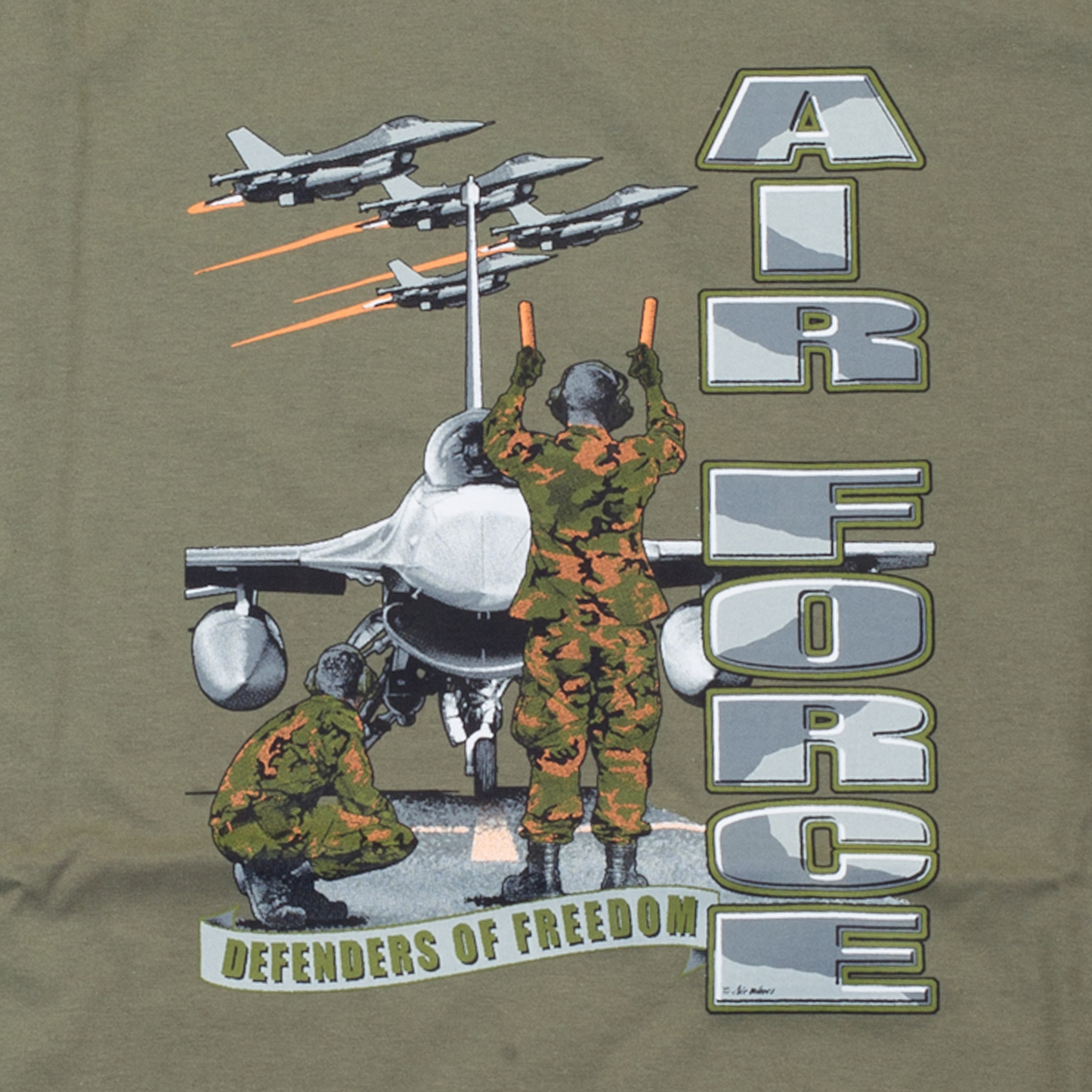 Triko olivové DESIGN AIRFORCE 4