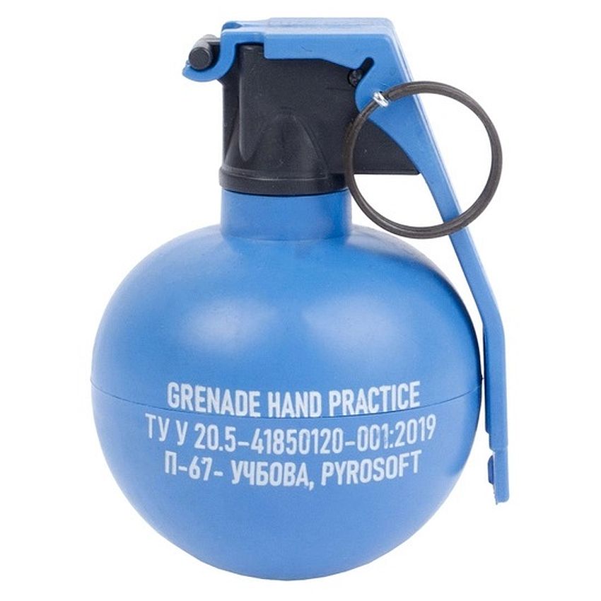 Airsoftový ruční granát P-67P NATO modrý
