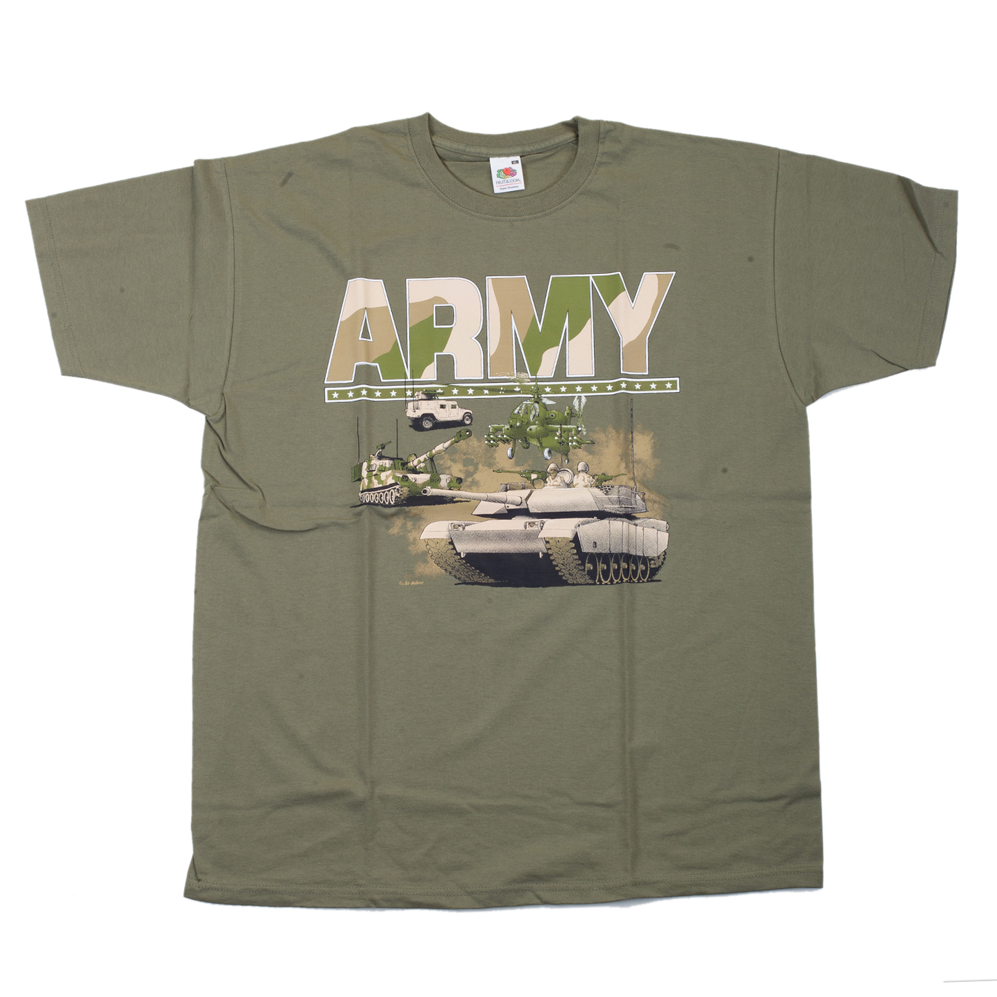 Triko olivové DESIGN ARMY 2