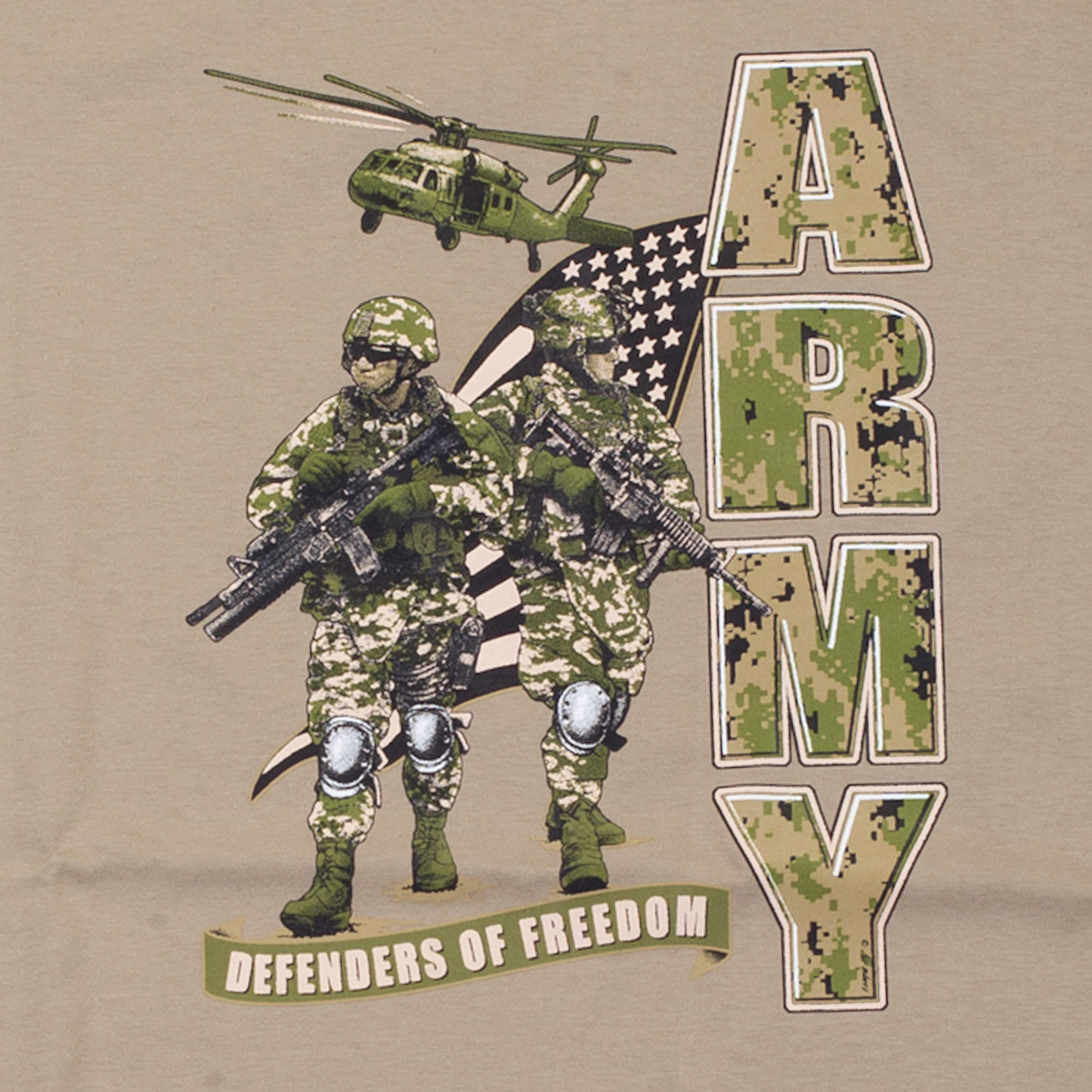Triko béžové DESIGN ARMY 3