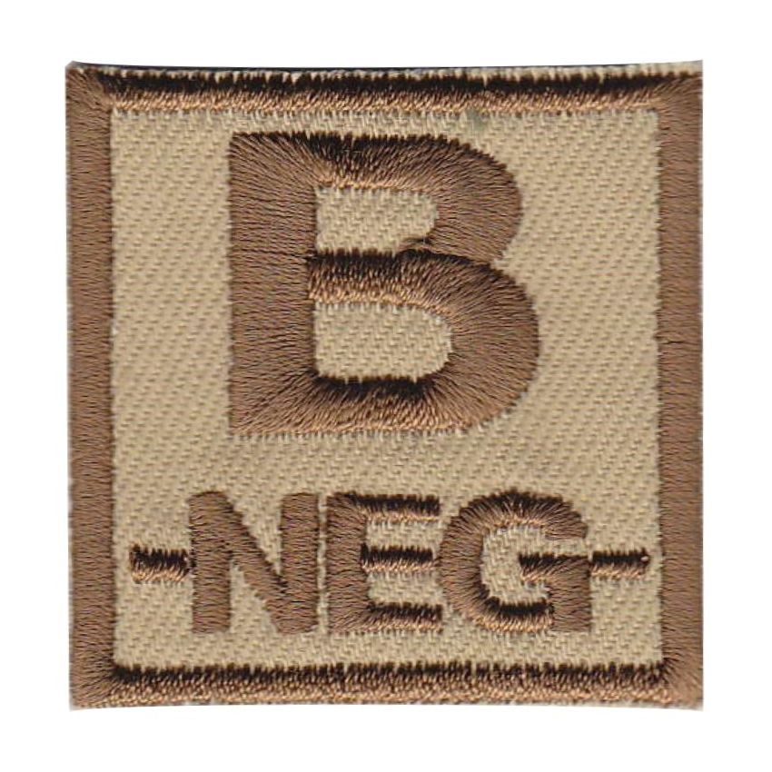 Nášivka krevní skupina B NEG pouštní