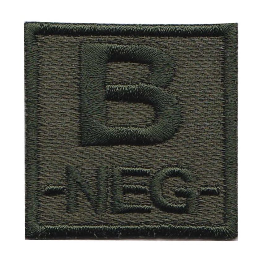 Nášivka krevní skupina B NEG bojová