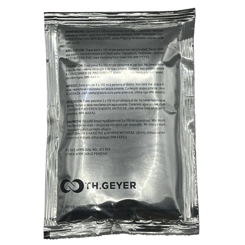 Nouzová pitná voda TH.GEYER 100ml