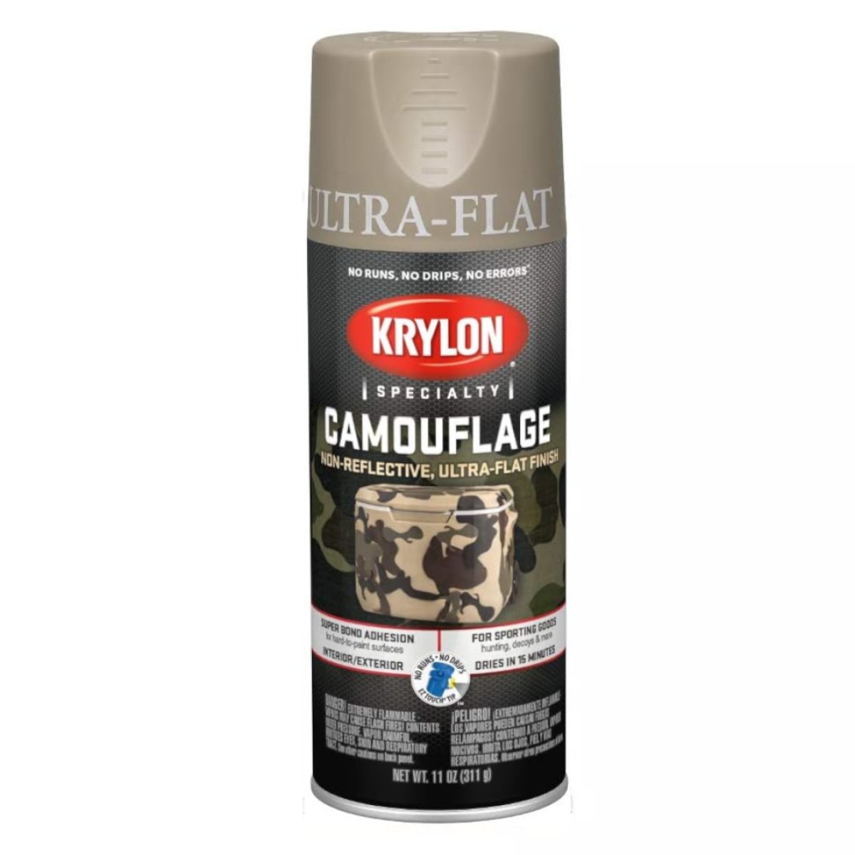 Barva ve spreji KRYLON camouflage Khaki - 311 g