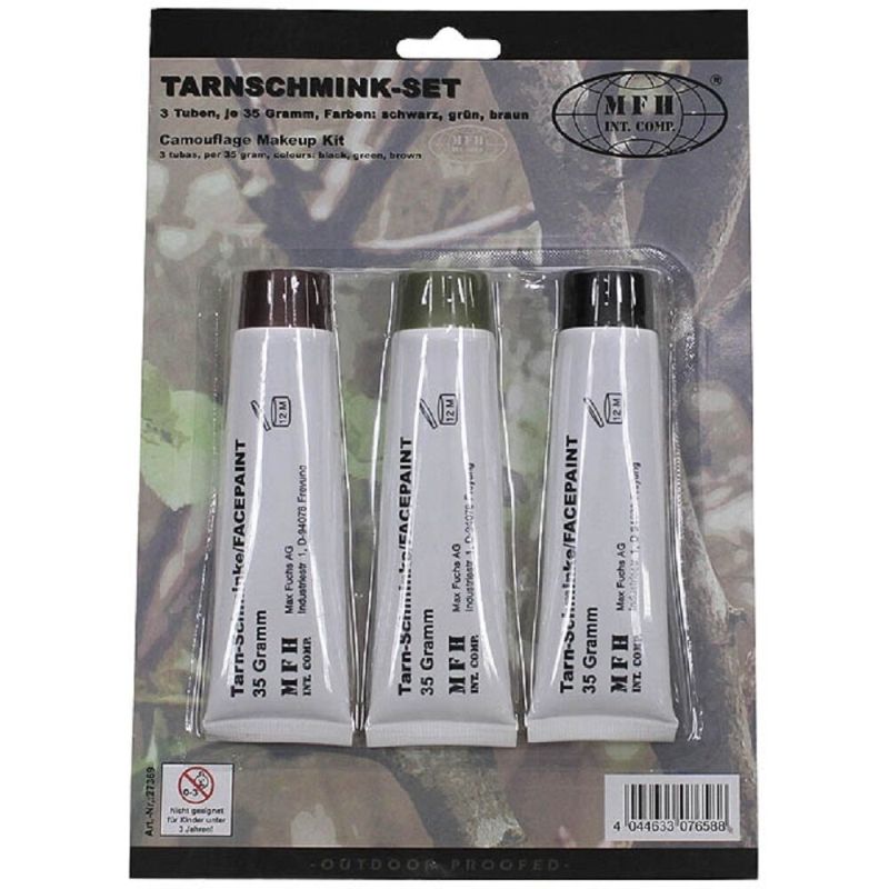 Barvy na obličej MFH - černá /zelená /hnědá