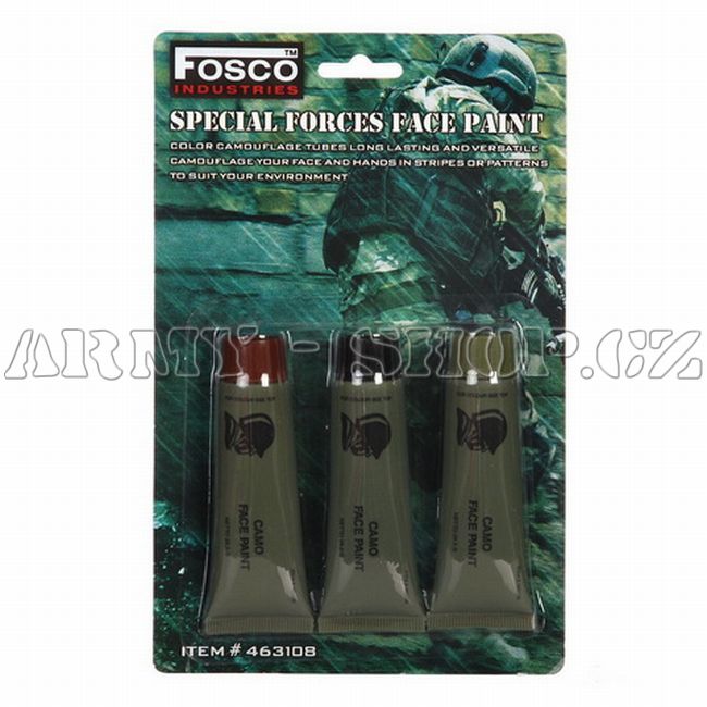 Barvy maskovací FOSCO set 3ks