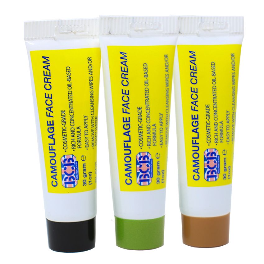 Maskovací krém v tubě BCB 3barvy