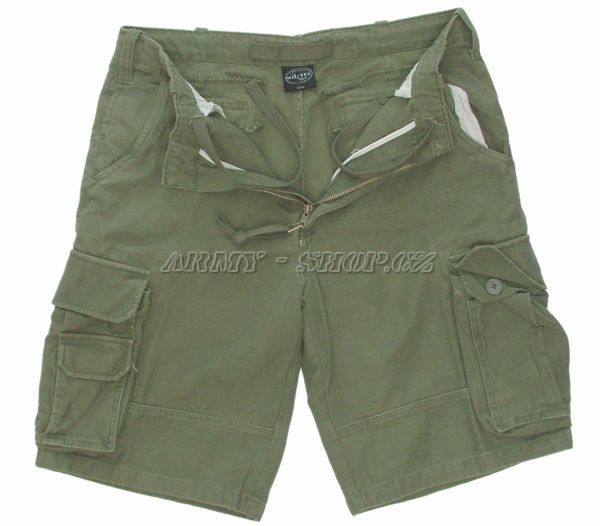 Bermudy military PILOT - oliv