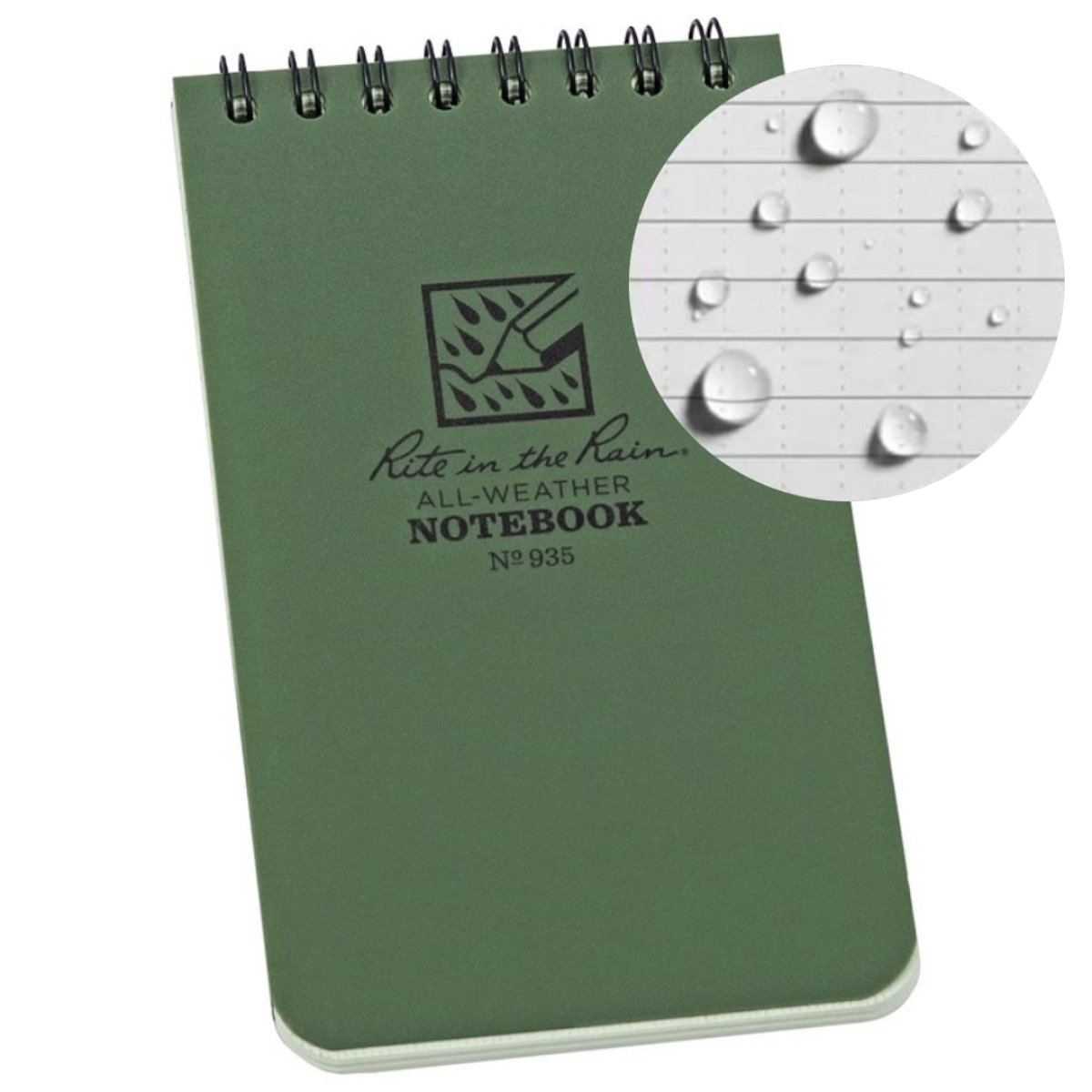 Blok voděodolný TOP-SPIRAL 127 x 76 mm ZELENÝ 