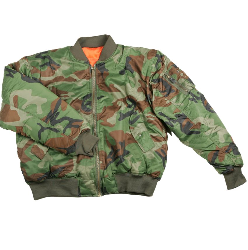 Bomber maskáčový zelený