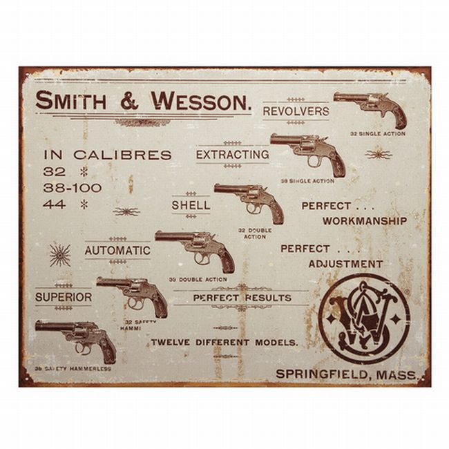 Cedulka 41x32cm S&W models