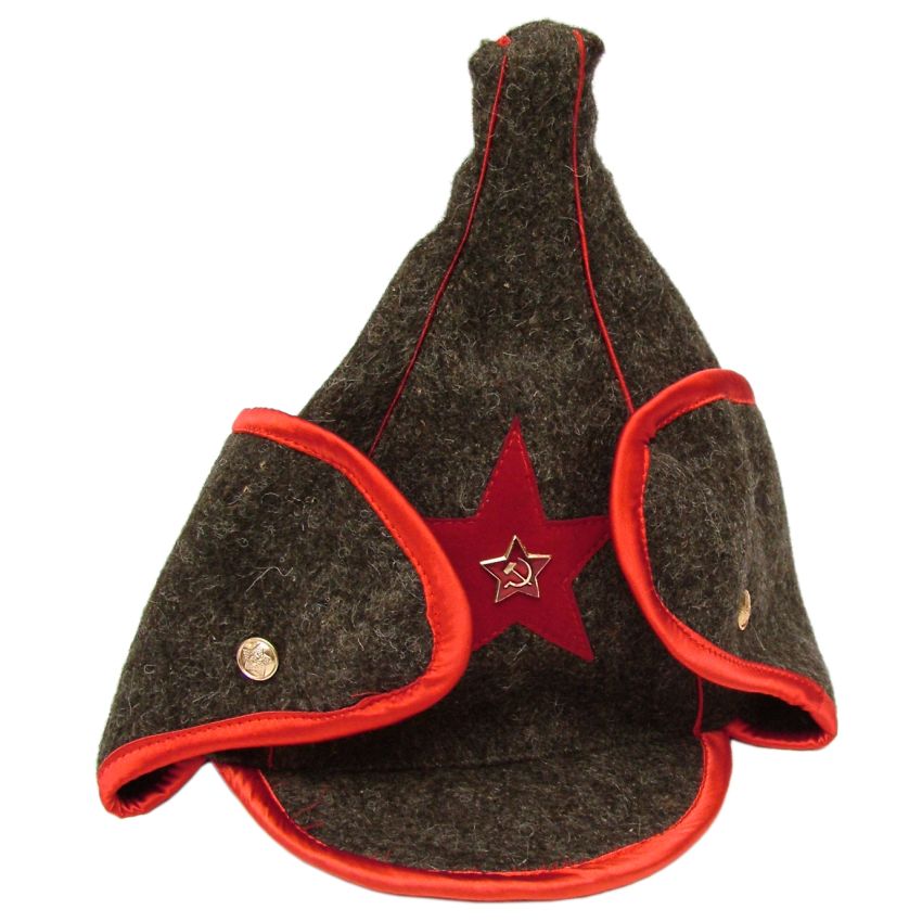 Vojenská čepice BUĎONOVKA Rudá Armáda