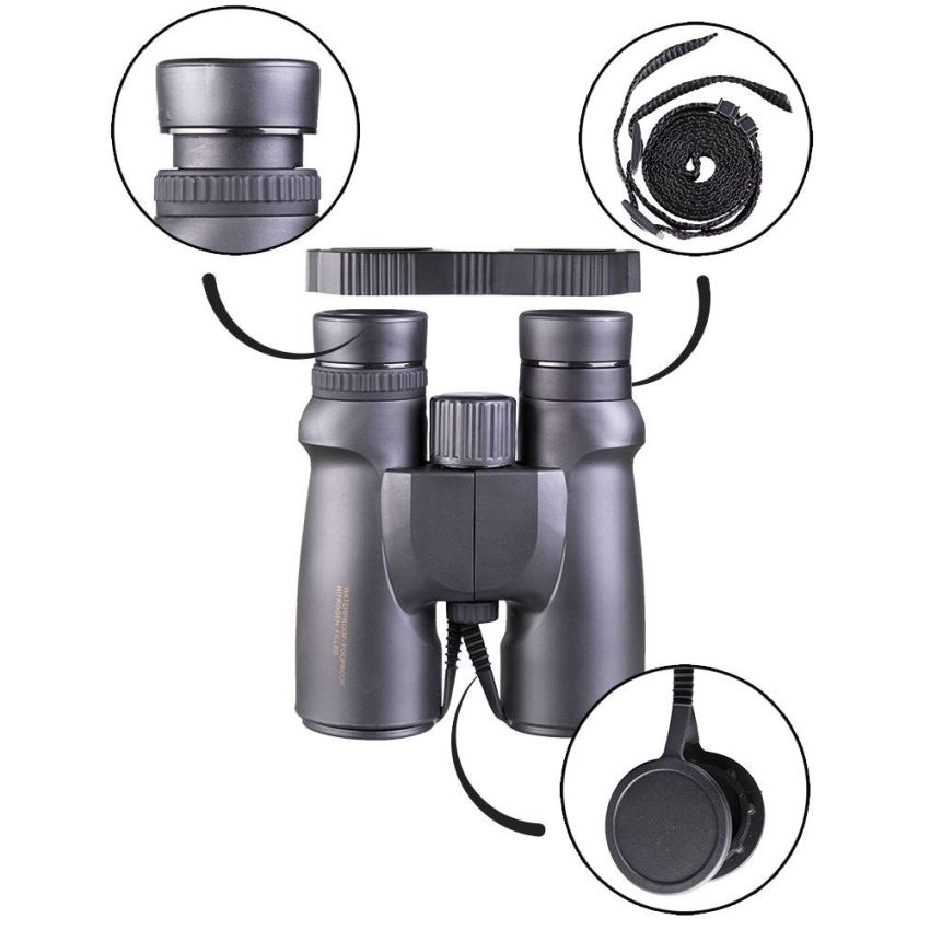 Dalekohled Mil-Tec 8x42 voděodolný ČERNÝ