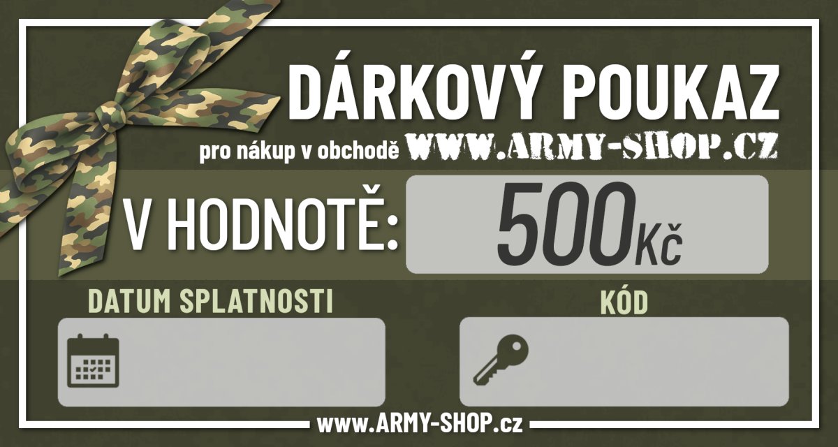 Dárkový poukaz v hodnotě 500Kč