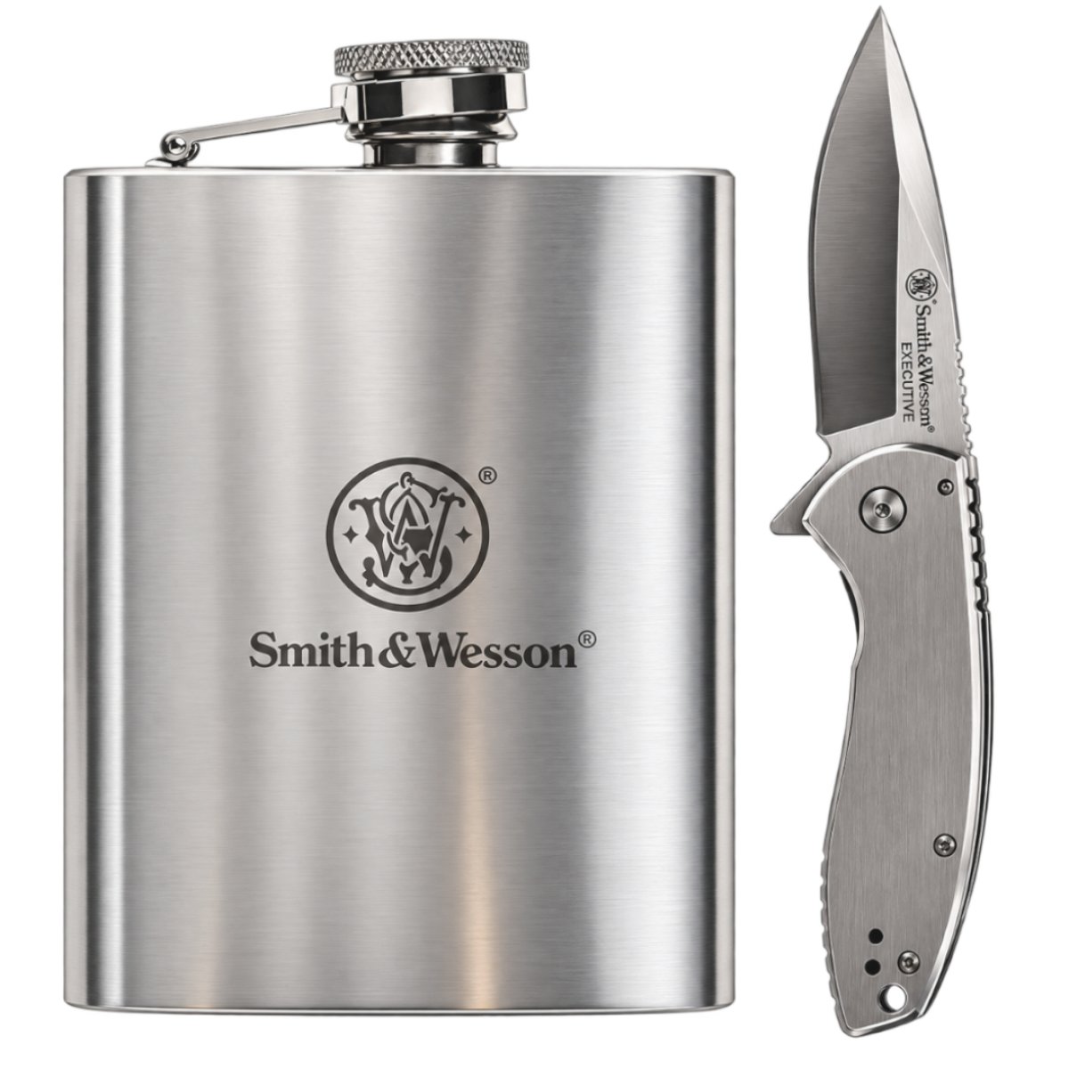 Dárkový set Smith Wesson nůž + placatka