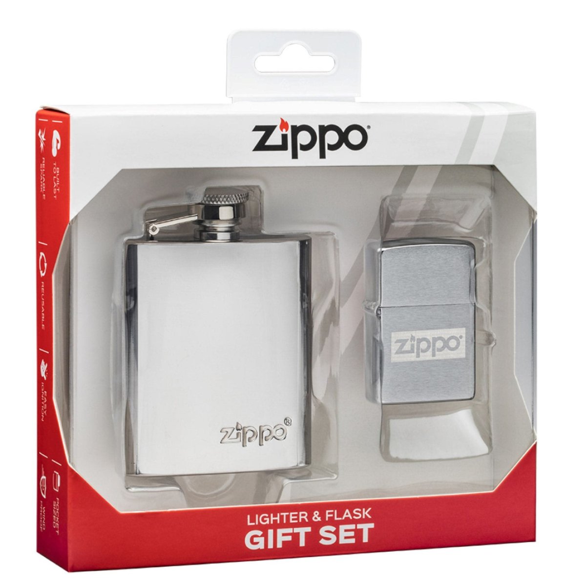 Dárkový set ZIPPO zapalovač + placatka