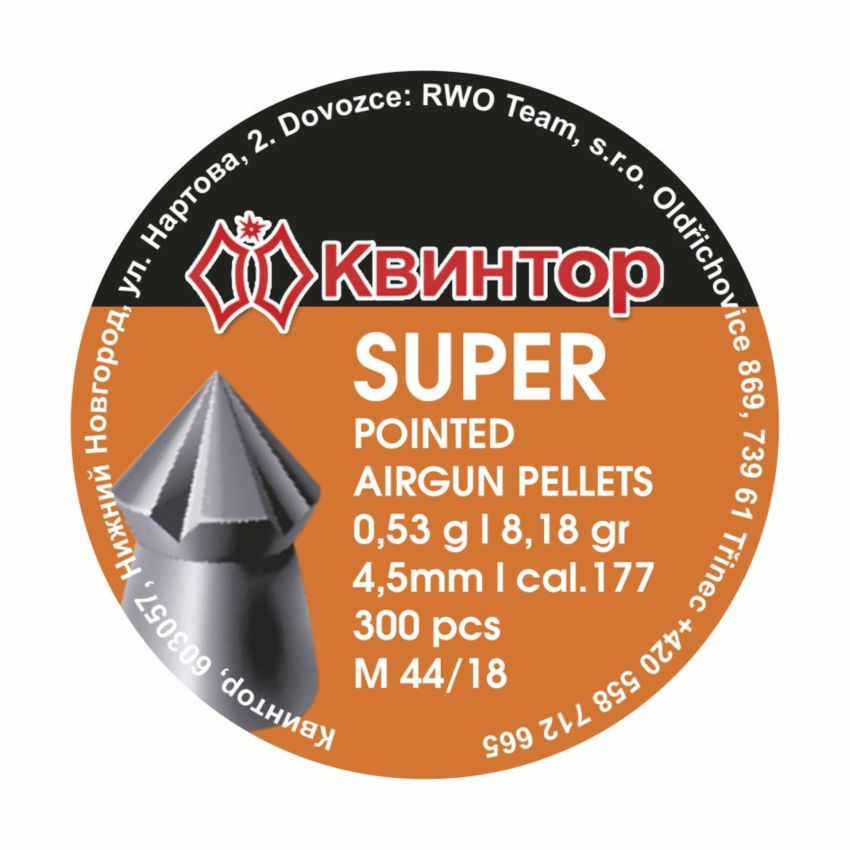 Diabolky KVINTOR Super cal.4,5mm 300ks