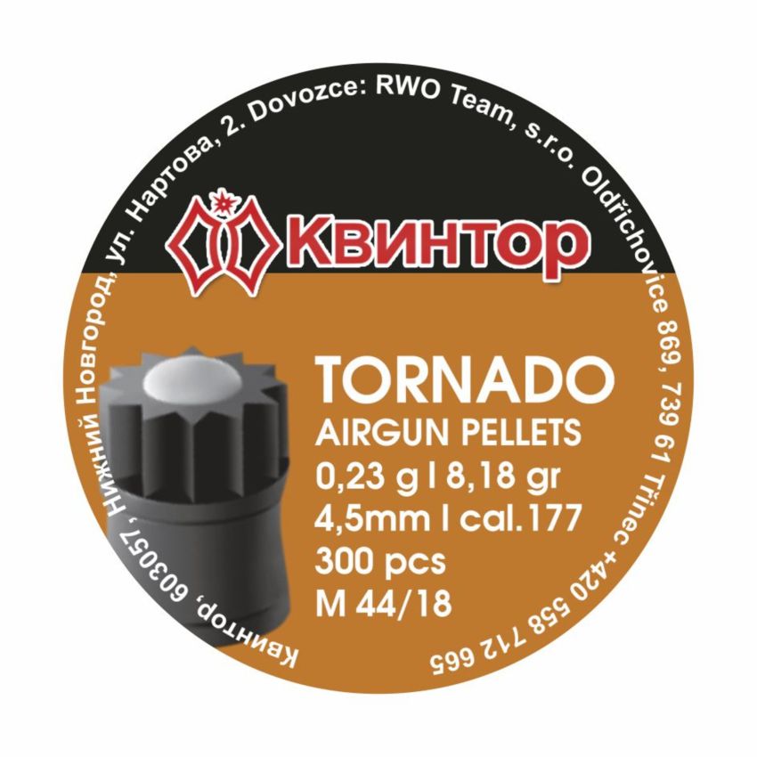 Diabolky KVINTOR Tornado cal.4,5mm 300ks