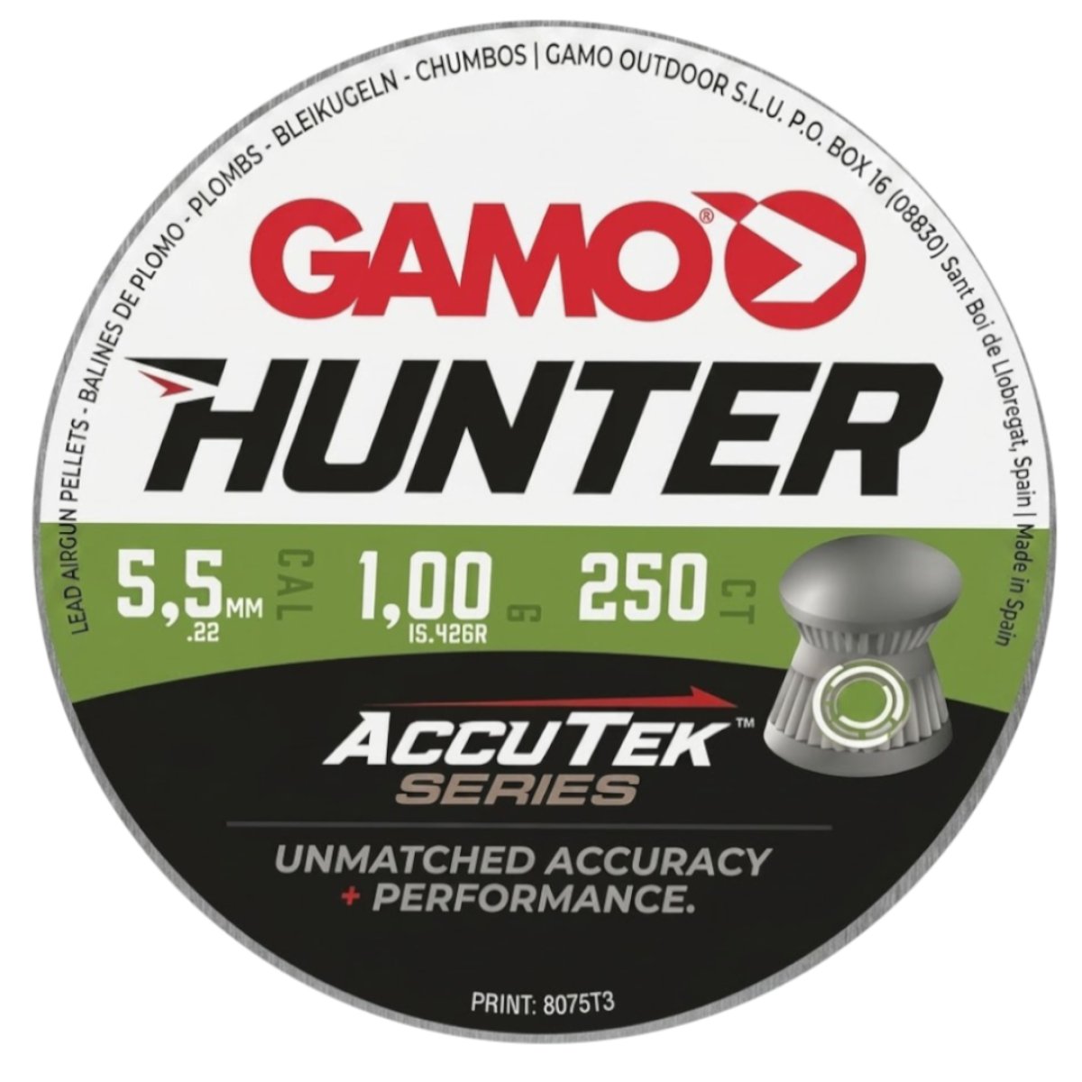 Diabolo Gamo Accutek Hunter 250ks cal.5,5mm