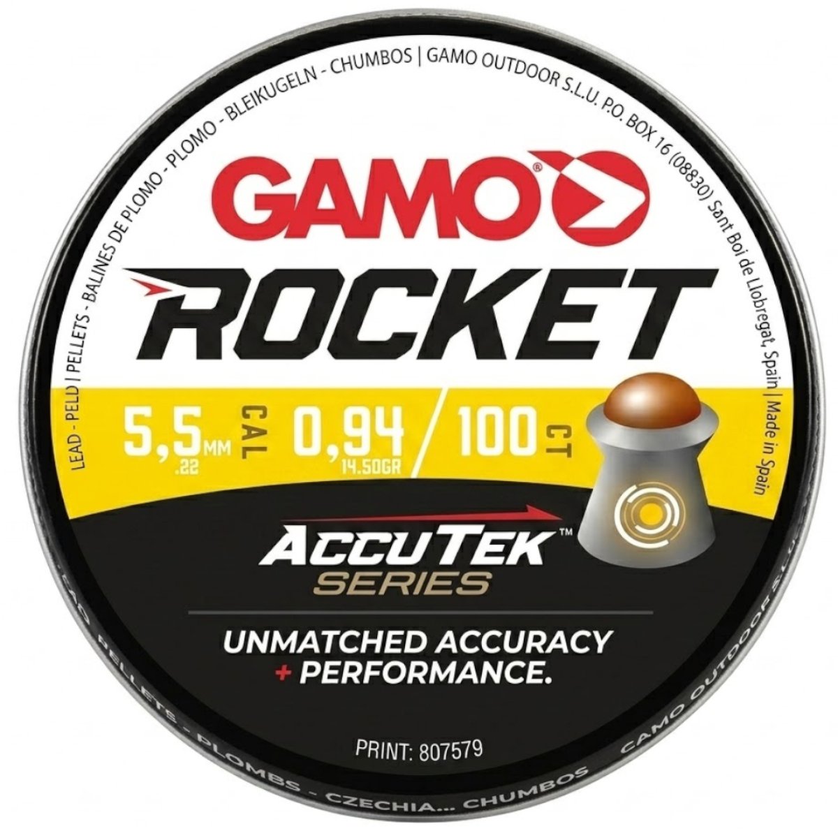 Diabolo Gamo Accutek Rocket 100ks cal.5,5mm
