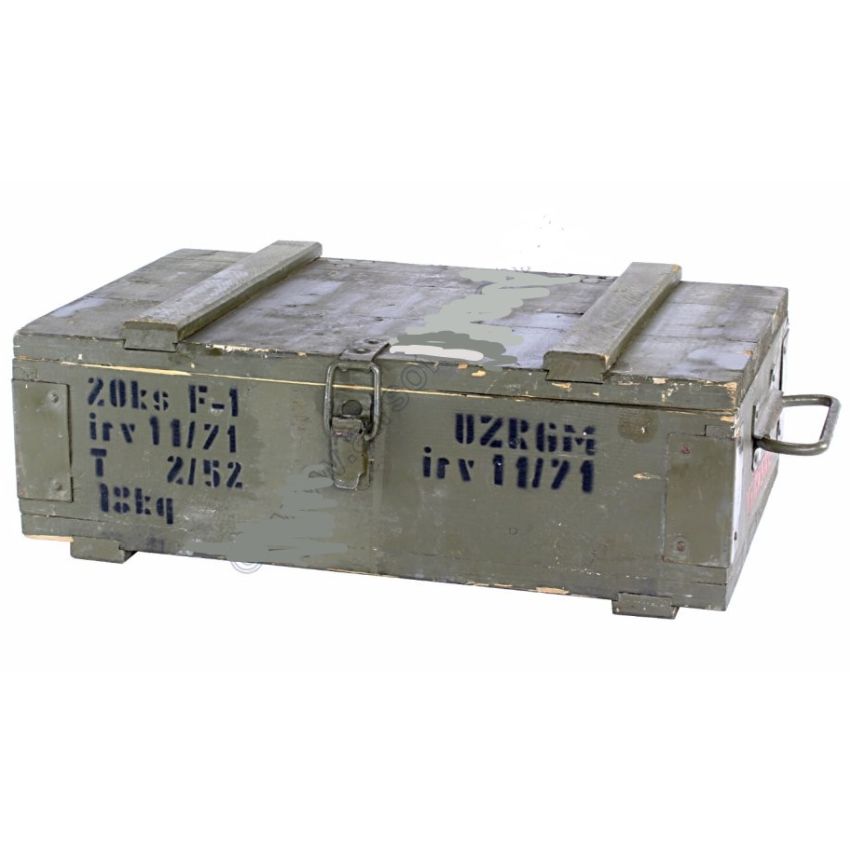 Bedna dřevěná od granátů F1