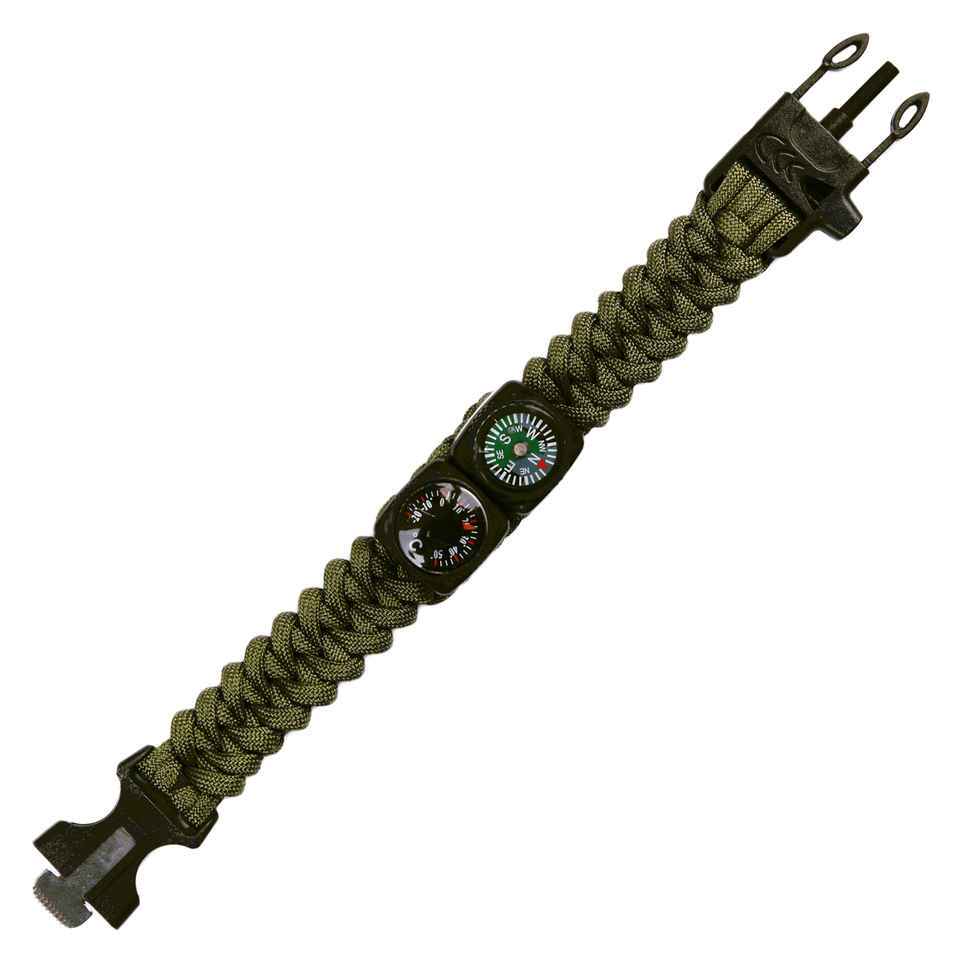 Paracord kombinovaný 4 funkce ZELENÝ JYFPB01