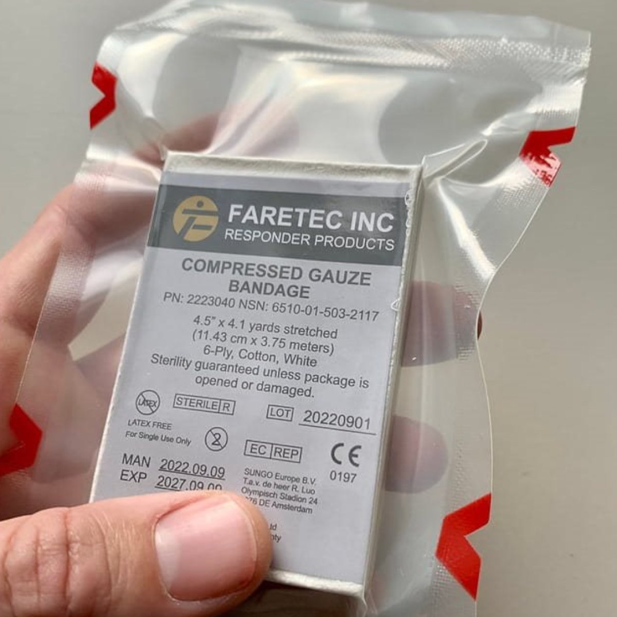 Gáza kompresní FARETEC INC.